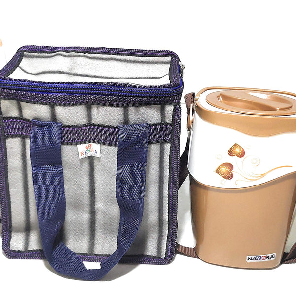 Insulated Tiffin Lunch Bag for Men & Women - Medium