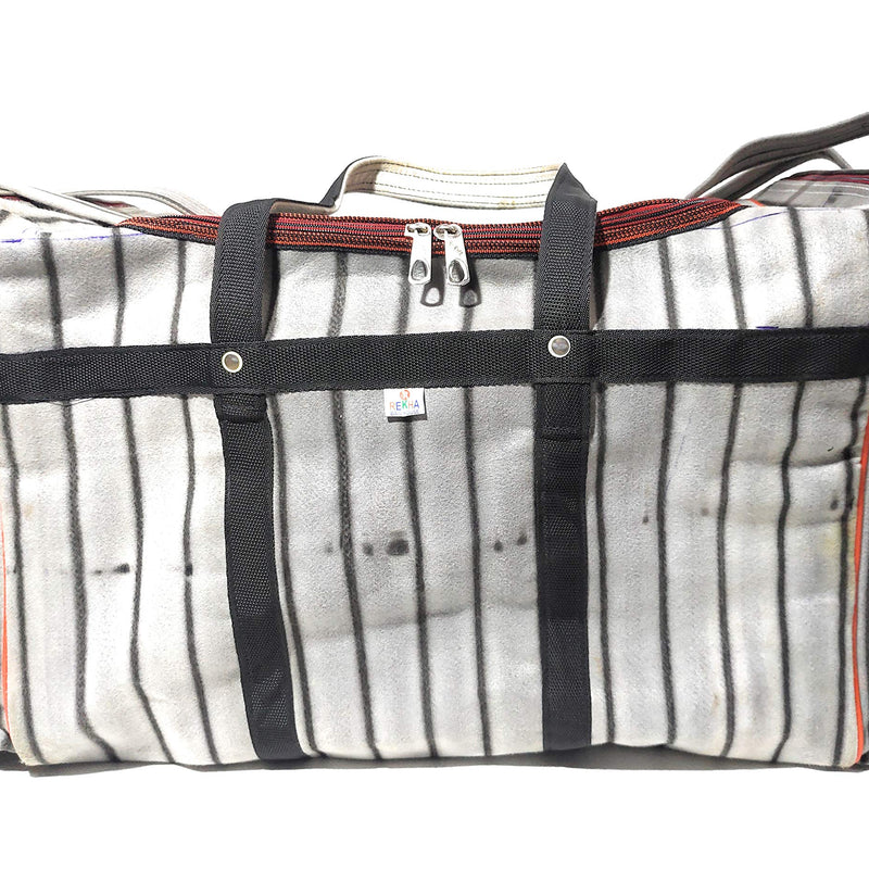 Washable Duffel Travel Bag with Side Pockets - 110L