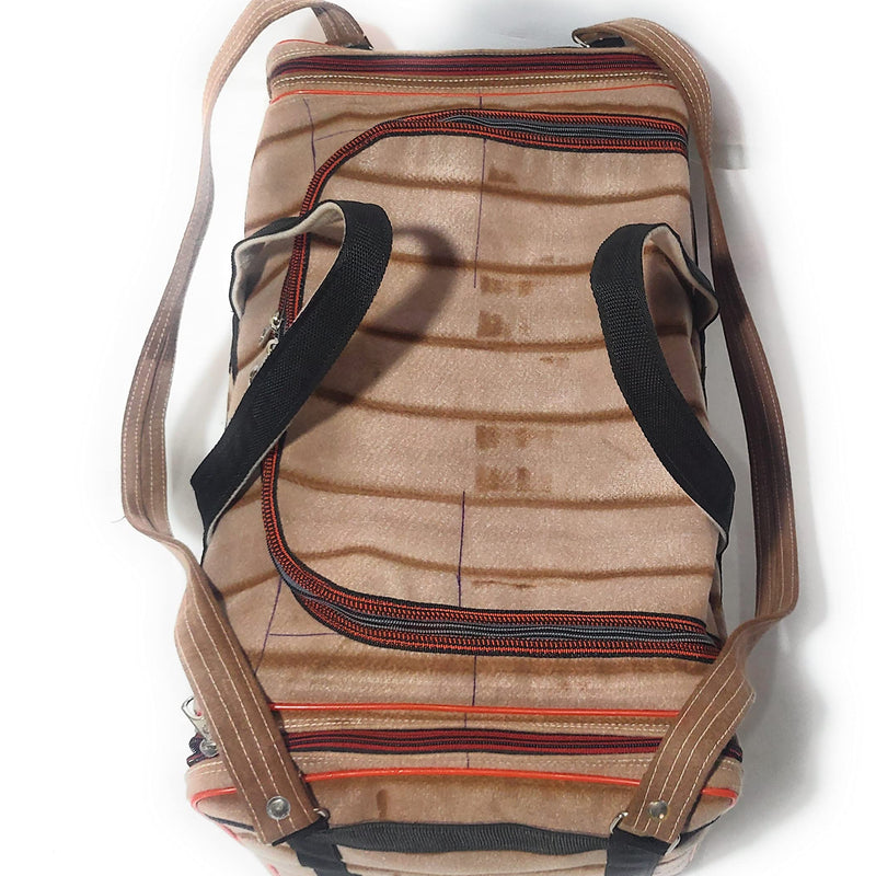 Washable Duffel Travel Bag with Side Pockets - 62L