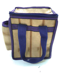 Insulated Tiffin Lunch Bag for Men & Women - with Bottle Pocket