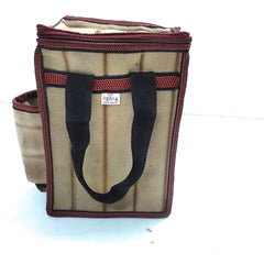 Insulated Tiffin Lunch Bag for Men & Women - with Bottle Pocket