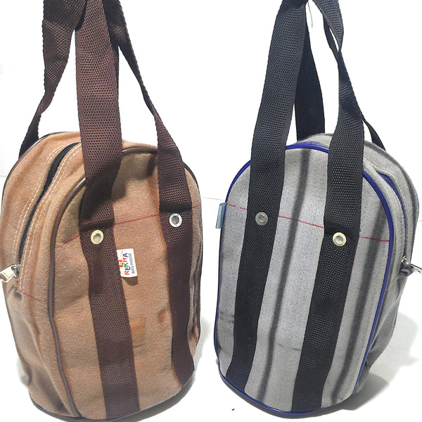 Insulated Tiffin Lunch Bag for Men & Women - Round
