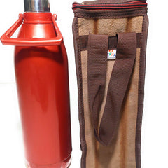 Insulated Round Zipper Bottle Cover Bag - 1.5-2L