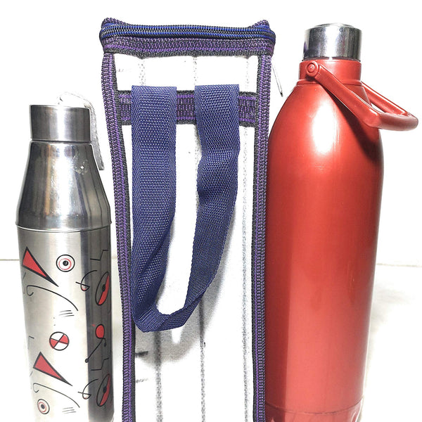 Insulated Round Zipper Bottle Cover Bag - 1.5-2L