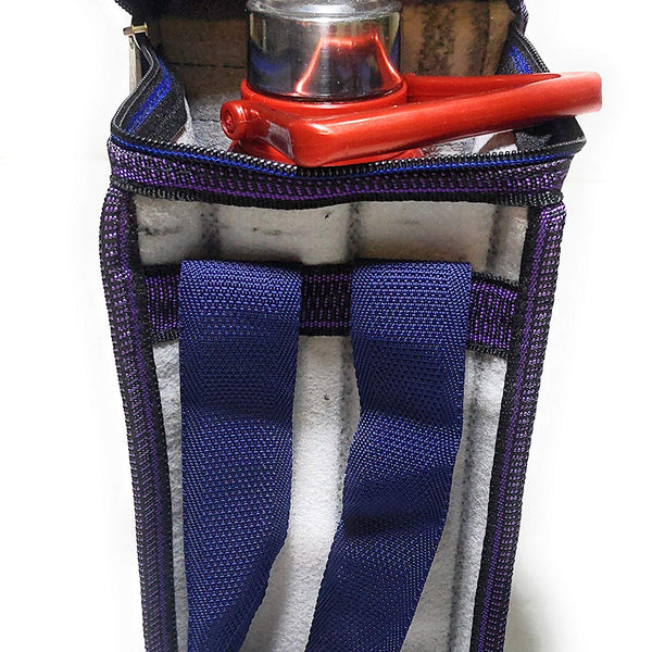 Insulated Round Zipper Bottle Cover Bag - 1.5-2L