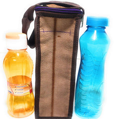 Insulated Round Zipper Bottle Cover Bag - 1L
