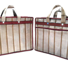 Multipurpose Hand Bag for Documents & Shopping - Set Of 2