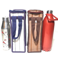 Insulated Round Zipper Bottle Cover Bag - 1.5-2L