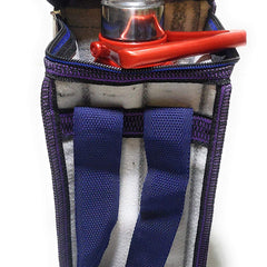 Insulated Round Zipper Bottle Cover Bag - 1.5-2L