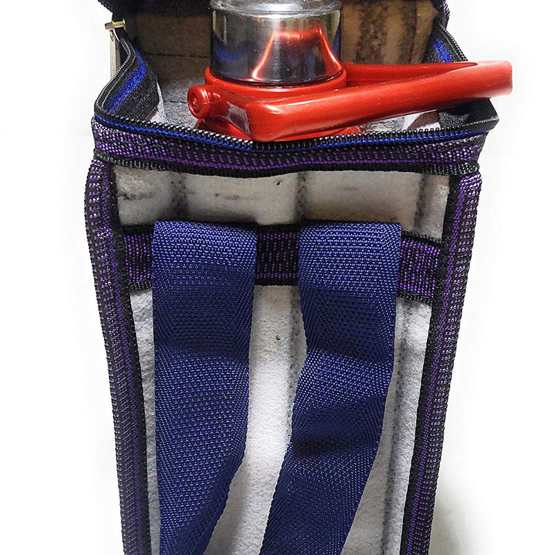 Insulated Round Zipper Bottle Cover Bag - 1.5-2L