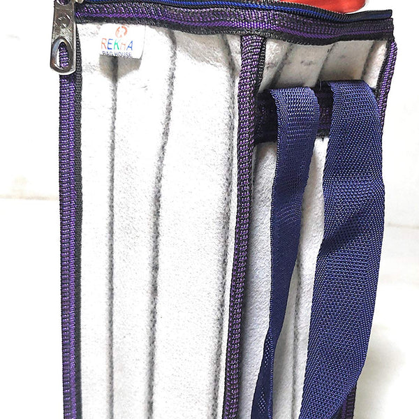 Insulated Round Zipper Bottle Cover Bag - 1.5-2L