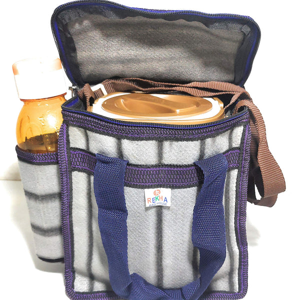 Insulated Tiffin Lunch Bag for Men & Women